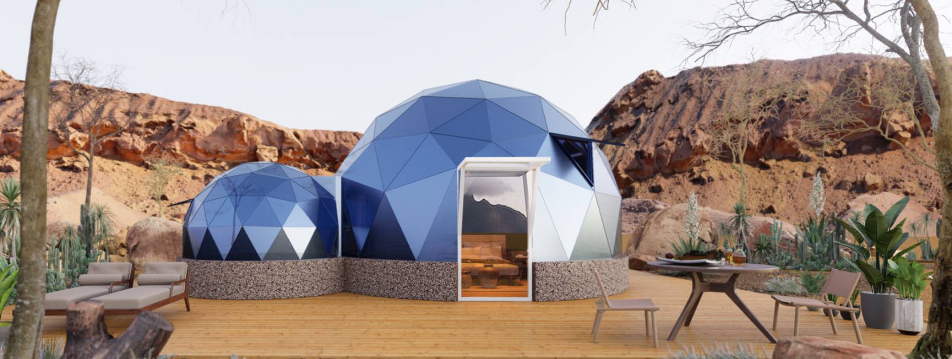 湘乡市球形智能光伏玻璃星空房